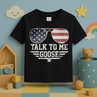 Cool Retro Talk To Me Goose Toddler T-Shirt