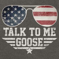 Cool Retro Talk To Me Goose Cotton Canvas Backpack