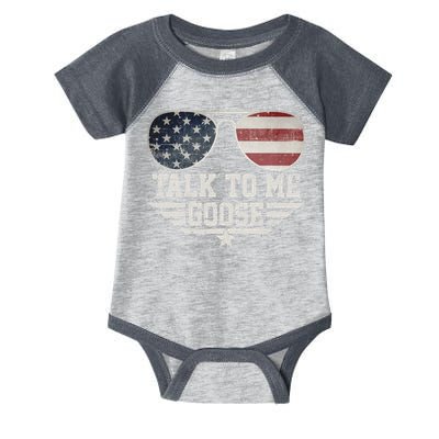 Cool Retro Talk To Me Goose Infant Baby Jersey Bodysuit
