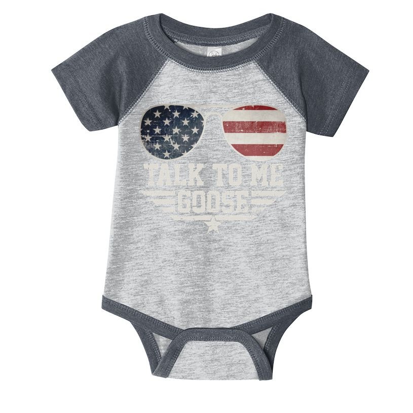 Cool Retro Talk To Me Goose Infant Baby Jersey Bodysuit