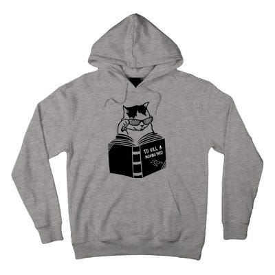 Cat Reading To Kill A Mockingbird Funny Tall Hoodie