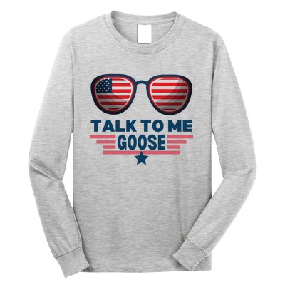 Cool Retro Talk To Me Goose Gift Long Sleeve Shirt