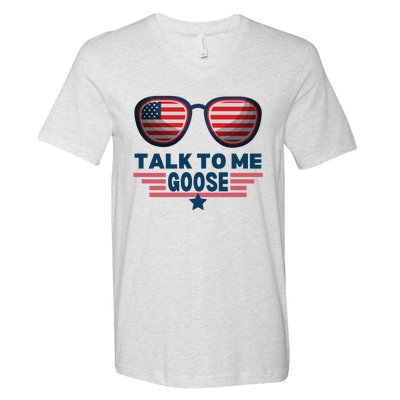 Cool Retro Talk To Me Goose Gift V-Neck T-Shirt