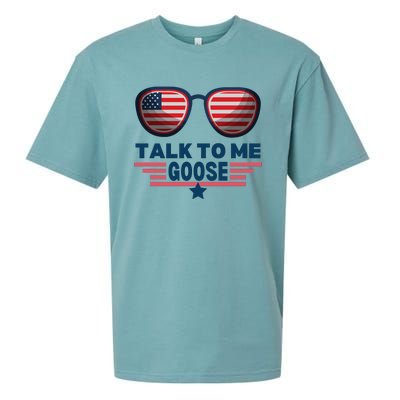 Cool Retro Talk To Me Goose Gift Sueded Cloud Jersey T-Shirt