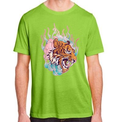 Cool Roaring Tiger Japanese Tattoo Adult ChromaSoft Performance T-Shirt