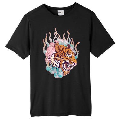 Cool Roaring Tiger Japanese Tattoo Tall Fusion ChromaSoft Performance T-Shirt