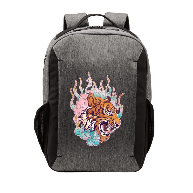 Cool Roaring Tiger Japanese Tattoo Vector Backpack