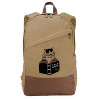 Cat Reading To Kill A Mockingbird Funny Cotton Canvas Backpack