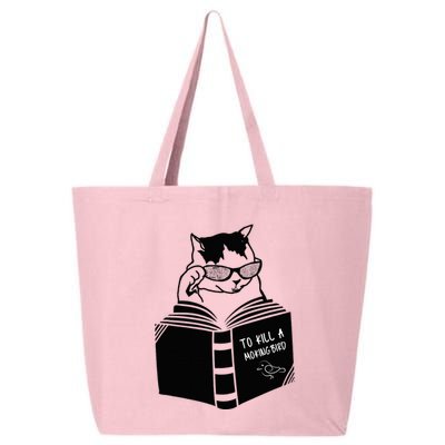 Cat Reading To Kill A Mockingbird Funny 25L Jumbo Tote