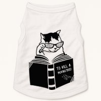 Cat Reading To Kill A Mockingbird Funny Doggie Tank
