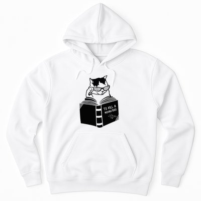 Cat Reading To Kill A Mockingbird Funny Hoodie