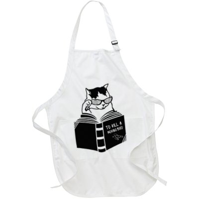 Cat Reading To Kill A Mockingbird Funny Apron