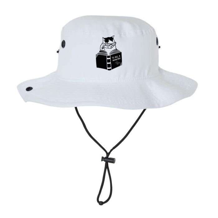 Cat Reading To Kill A Mockingbird Funny Bucket Hat