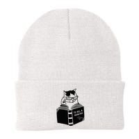 Cat Reading To Kill A Mockingbird Funny Beanie