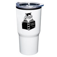 Cat Reading To Kill A Mockingbird Funny Tumbler
