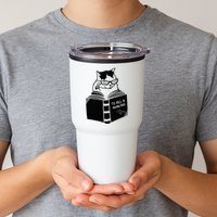 Cat Reading To Kill A Mockingbird Funny Tumbler