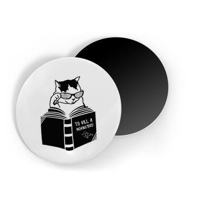 Cat Reading To Kill A Mockingbird Funny Magnet