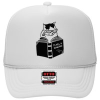 Cat Reading To Kill A Mockingbird Funny Trucker Hat