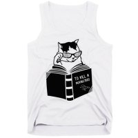 Cat Reading To Kill A Mockingbird Funny Tank Top