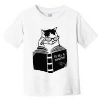 Cat Reading To Kill A Mockingbird Funny Toddler T-Shirt