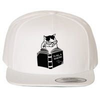 Cat Reading To Kill A Mockingbird Funny Wool Snapback Cap