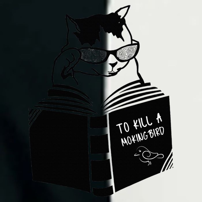 Cat Reading To Kill A Mockingbird Funny Infant Baby Jersey Bodysuit