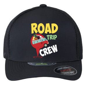 Cool Road Trip Crew Funny Summer Vacation Travel Fan Gift Cool Gift Flexfit Unipanel Trucker Cap