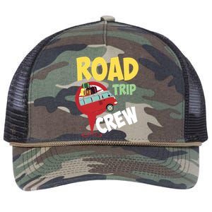 Cool Road Trip Crew Funny Summer Vacation Travel Fan Gift Cool Gift Retro Rope Trucker Hat Cap