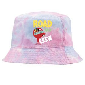 Cool Road Trip Crew Funny Summer Vacation Travel Fan Gift Cool Gift Tie-Dyed Bucket Hat