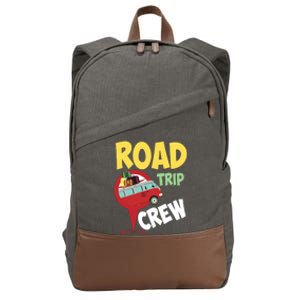 Cool Road Trip Crew Funny Summer Vacation Travel Fan Gift Cool Gift Cotton Canvas Backpack