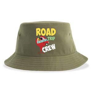 Cool Road Trip Crew Funny Summer Vacation Travel Fan Gift Cool Gift Sustainable Bucket Hat