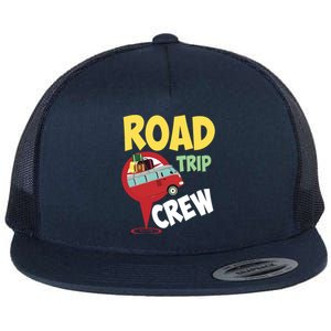 Cool Road Trip Crew Funny Summer Vacation Travel Fan Gift Cool Gift Flat Bill Trucker Hat