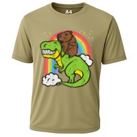 Capybara Riding Trex Dino Cute Capy Rodent Performance Shirt