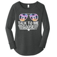 Cool Retro Talk To Me Goose Sunglasses Women's Perfect Tri Tunic Long Sleeve Shirt