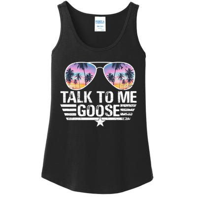 Cool Retro Talk To Me Goose Sunglasses Ladies Essential Tank