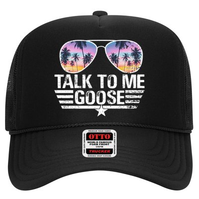 Cool Retro Talk To Me Goose Sunglasses Trucker Hat