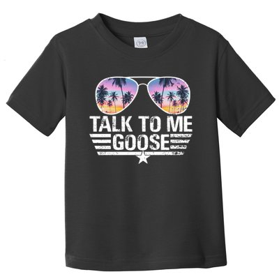 Cool Retro Talk To Me Goose Sunglasses Toddler T-Shirt