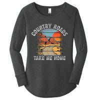 Country Roads Take Me Home Country Music Retro Women's Perfect Tri Tunic Long Sleeve Shirt