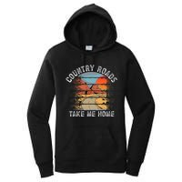 Country Roads Take Me Home Country Music Retro Women's Pullover Hoodie