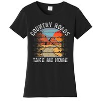 Country Roads Take Me Home Country Music Retro Women's T-Shirt