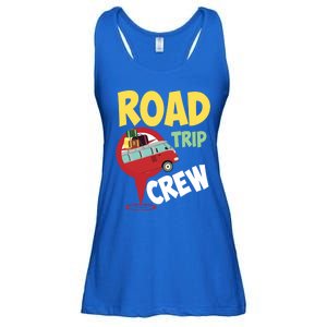 Cool Road Trip Crew Funny Summer Vacation Travel Fan Gift Ladies Essential Flowy Tank