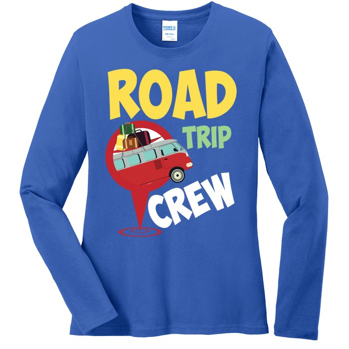 Cool Road Trip Crew Funny Summer Vacation Travel Fan Gift Ladies Long Sleeve Shirt