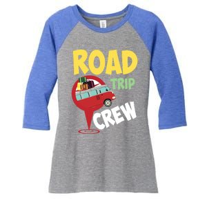 Cool Road Trip Crew Funny Summer Vacation Travel Fan Gift Women's Tri-Blend 3/4-Sleeve Raglan Shirt