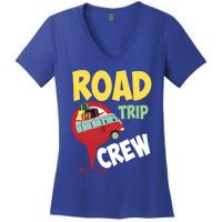 Cool Road Trip Crew Funny Summer Vacation Travel Fan Gift Women's V-Neck T-Shirt