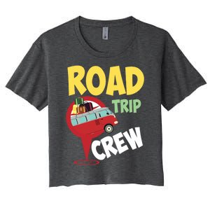 Cool Road Trip Crew Funny Summer Vacation Travel Fan Gift Women's Crop Top Tee