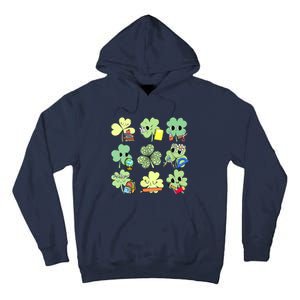 Cute Retro Teacher St Patricks Day Shamrock Irish Lucky Tall Hoodie