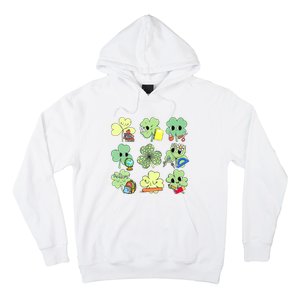 Cute Retro Teacher St Patricks Day Shamrock Irish Lucky Hoodie