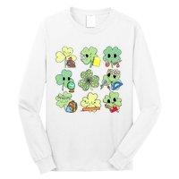 Cute Retro Teacher St Patricks Day Shamrock Irish Lucky Long Sleeve Shirt