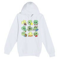 Cute Retro Teacher St Patricks Day Shamrock Irish Lucky Premium Pullover Hoodie