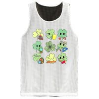 Cute Retro Teacher St Patricks Day Shamrock Irish Lucky Mesh Reversible Basketball Jersey Tank